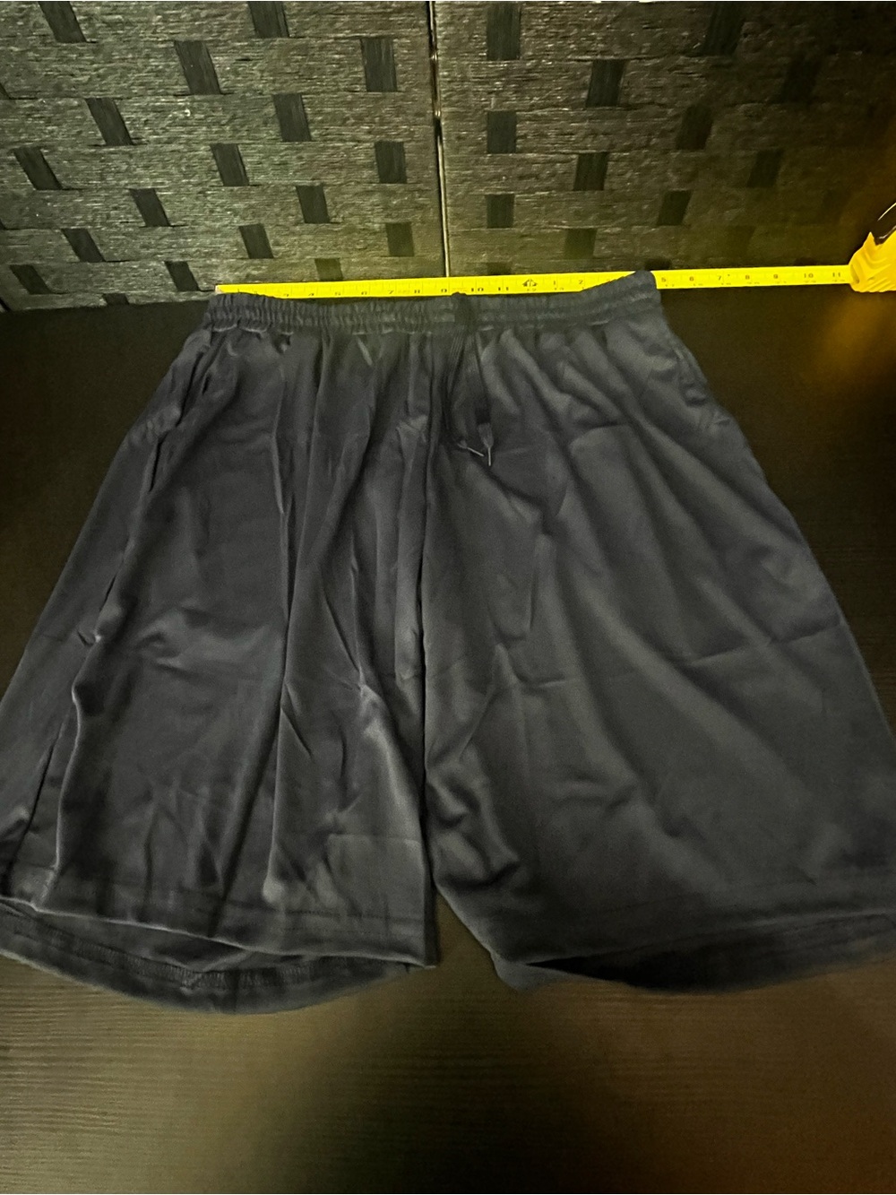 Men's Navy Blue Athletic Shorts - Comfortable Everyday Performance Size Large